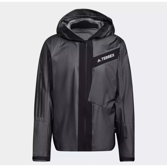 Adidas Terrex Techrock Light GORE-TEX Jacket Men's Size Medium H57721 New - Picture 1 of 3